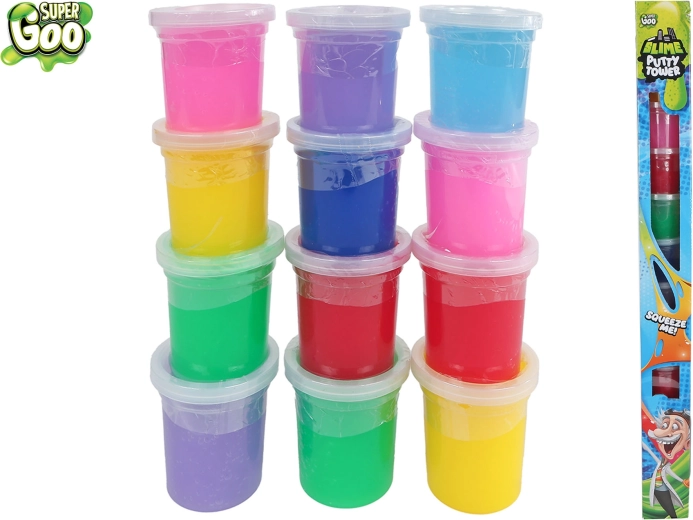 Super Goo creative modeling clay – set of 12 cups