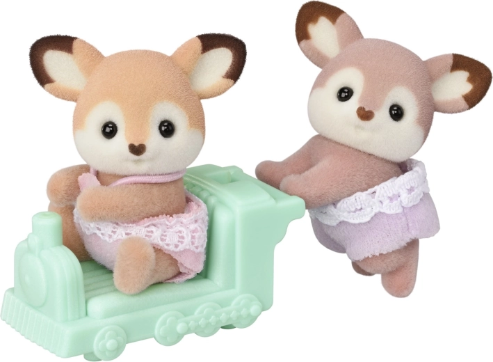 Hirvebeebide kaksikud rongikesega SYLVANIAN FAMILIES