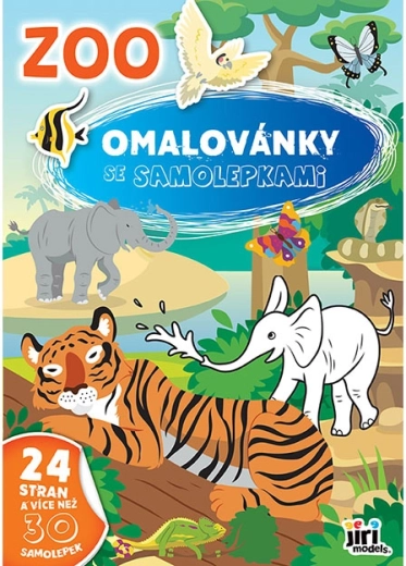 Värviraamat kleepsudega ZOO