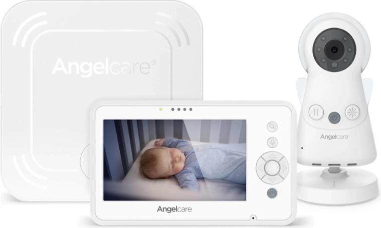 Angelcare AC25 videobeebimonitor liikumise jälgimise ja andurmatiga