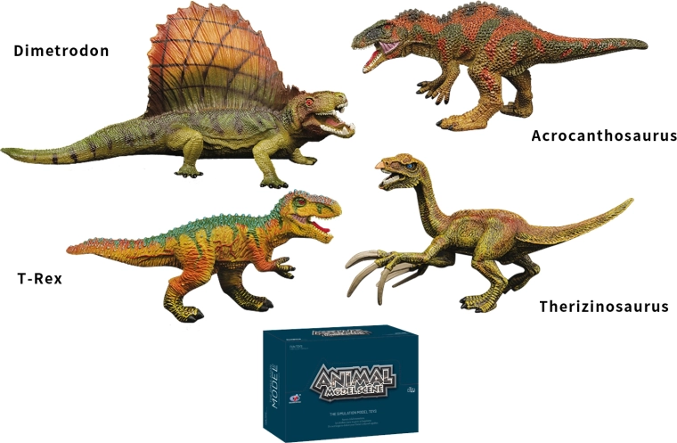 Dinosauruste maailm – dinosaurusefiguuride komplekt (4 liiki)