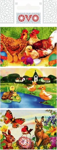 Shrink-wrap films for Easter eggs with traditional Czech motifs