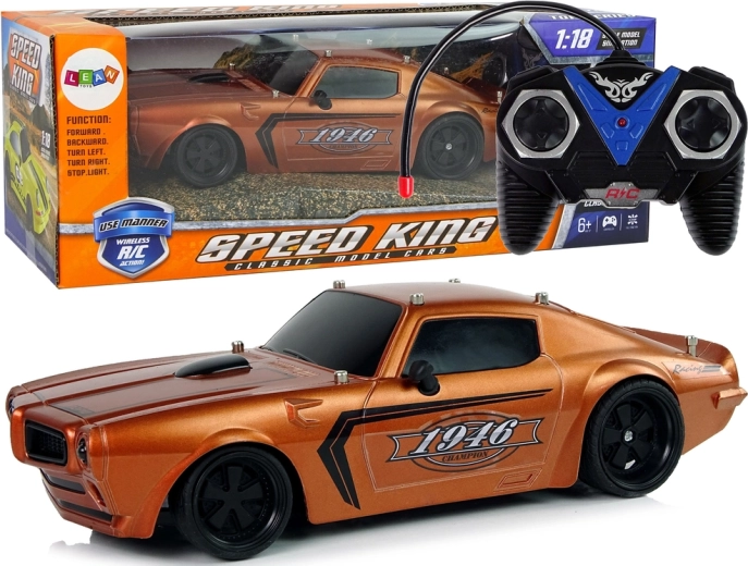 R/C 1:18 Brown Champion Pilot Sports Car