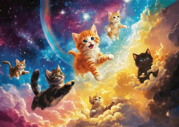 Space Cats Puzzle 500 pieces TREFL