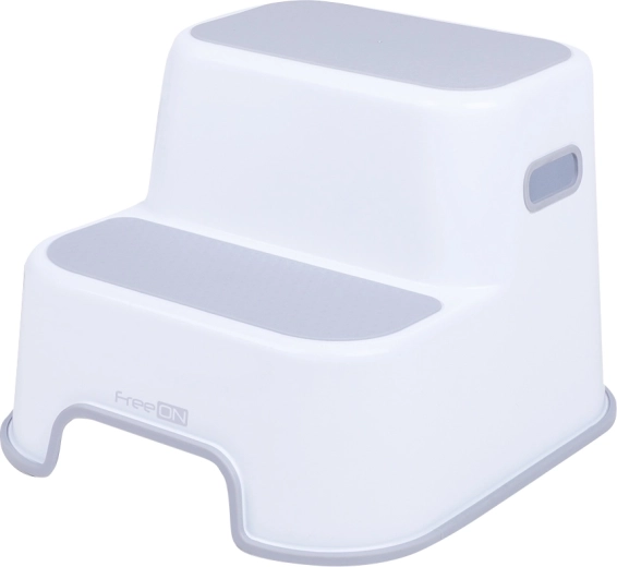 Freeon children’s two-step stool, grey