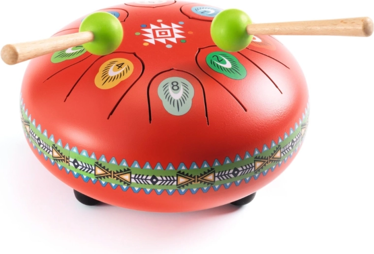 Tongue drum with a pleasant sound