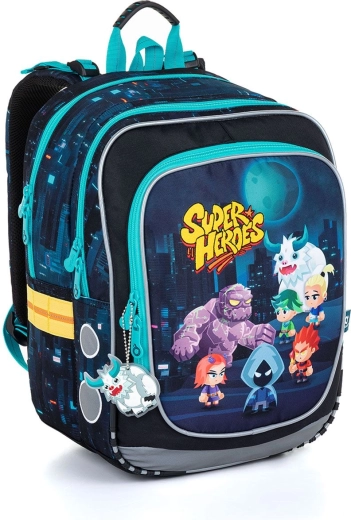 Lightweight Topgal ENDY school backpack with Yeti design