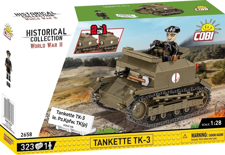 Tankimudel TK-3 ehituskomplekt, 323 osa