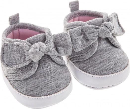 Doll Shoes – Gray Sneakers with Bow