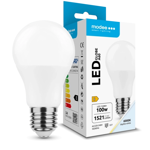 LED-lamp Globe A60 13,8 W E27 360° 6000 K 1521 lm