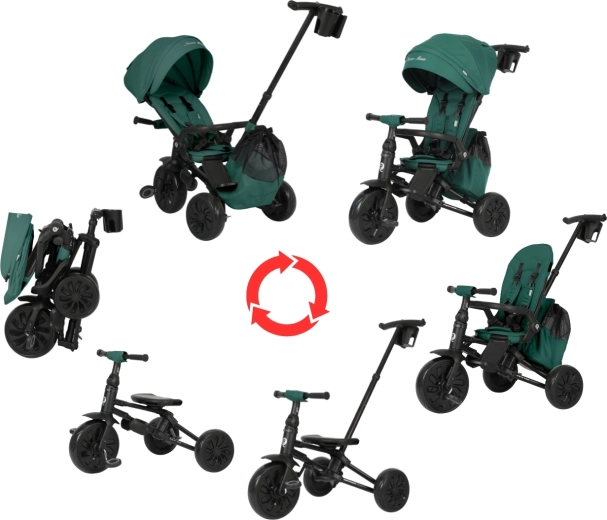 Grows with the child: from stroller to classic tricycle