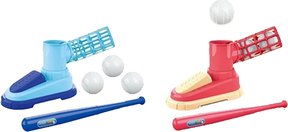 Kids' baseball set with launcher – bat, balls and pitching machine