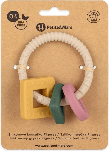 Silikoonist närimisrõngas Figures Desert Sand PETITE&MARS