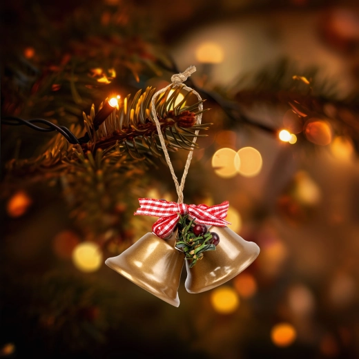 Brown Metal Christmas Bell