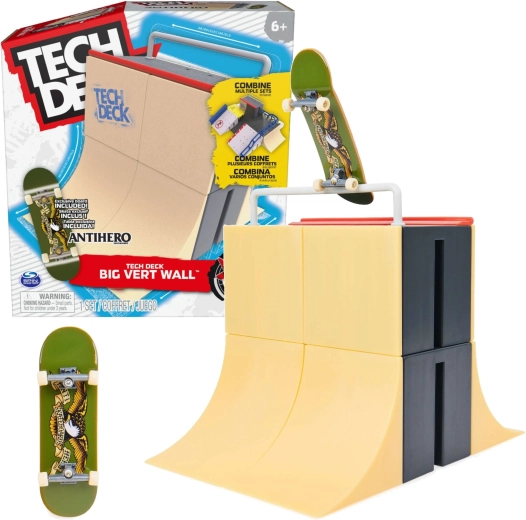 Fingerboardi ramp X-Connect Big Vert Wall + fingerboard TECH DECK Antihero