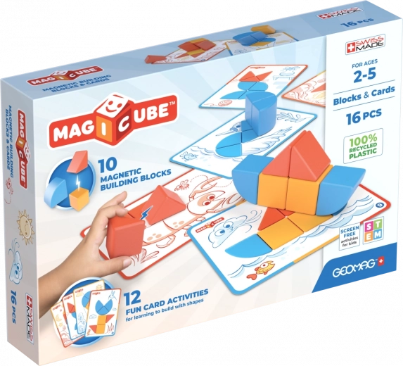 Geomag Magicube Blocks & Cards – magnetiline ehituskomplekt 16 osaga