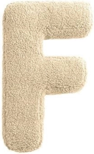 Mealini plush letter F in cream - 1 piece