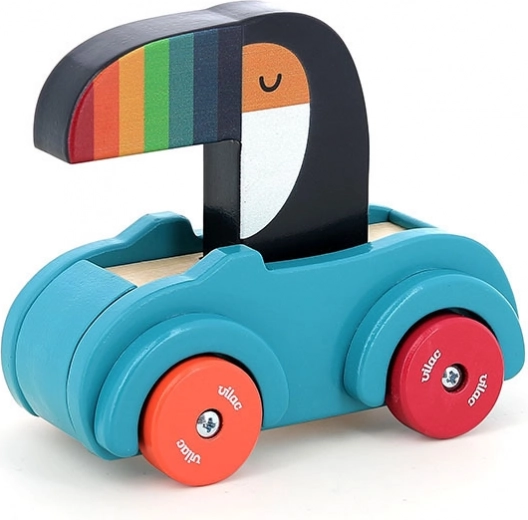 Vilac puidust väike auto Tukan signaaliga
