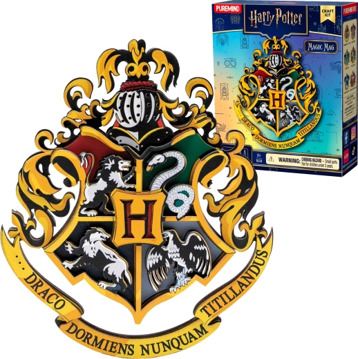 Puremind Harry Potter kokkupandav puidust 3D pusle – magnet (Sigatüükas, üllatus) - 1 tk