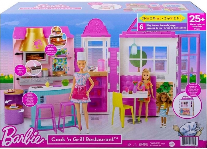 Barbie restorani mängukomplekt tarvikutega