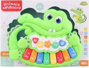 Children's crocodile piano on batteries