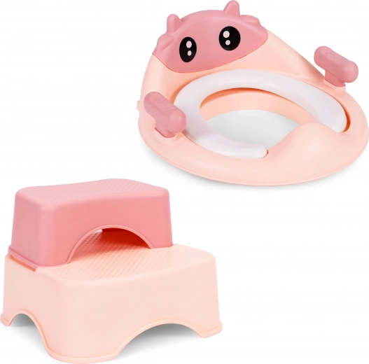 Roosa laste WC-poti iste koos astmetega ECOTOYS