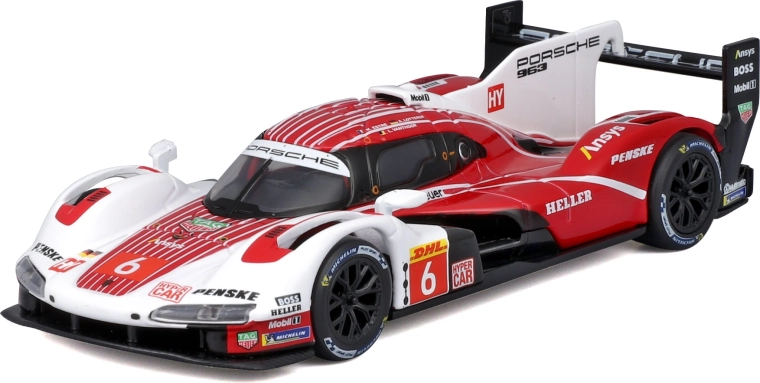 Bburago 1:43 Porsche 963 nr 6 – kollektsioneeritav mudel kinkekarbis