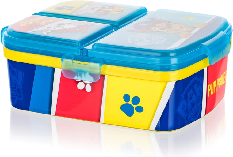 Laste jaotustega PAW PATROL snäkikarp, 17,5 × 13 cm, klambritega