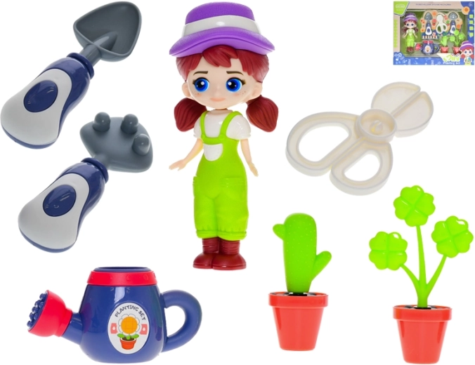 Gardener Doll 15 cm with Accessories