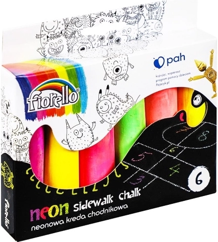 Neoonkriidid lastele – komplekt 6 tk