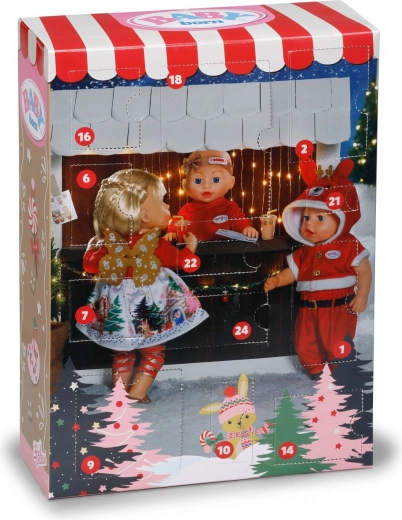 BABY borni 2025 advendikalender 43 cm nukule