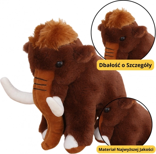 Pruun plüüsist mammut 20 cm
