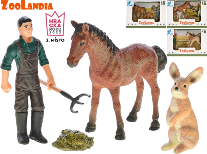 Zoolandia farm – loomade ja tarvikute komplekt (4 varianti)