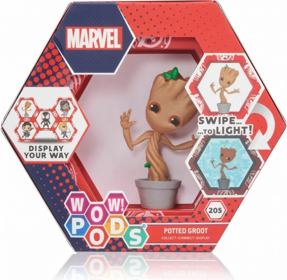 Wow Pod Marvel Grooti lillepott valgusanduriga