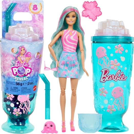 Barbie Pop Reveal veealune maailm – nukk 8 üllatusega
