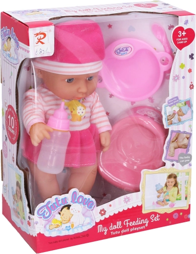 Pissiv beebinukk 30 cm helide ja tarvikutega