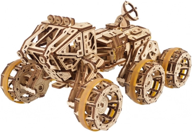 Ugears wooden mechanical 3D puzzle Mars rover