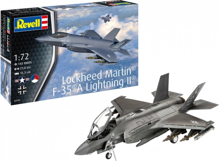 Lockheed Martin F-35A Lightning II lennuki mudel 1/72