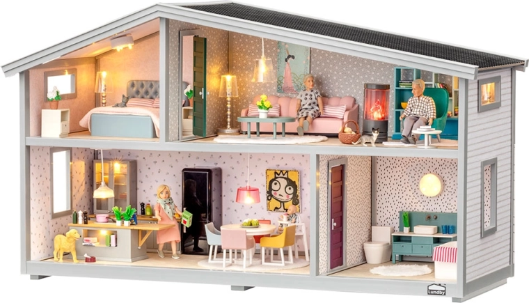 Lundby dollhouse with 4 rooms