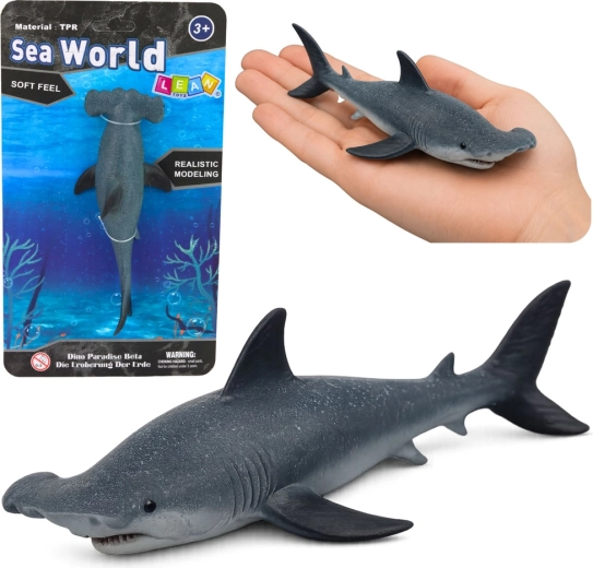Realistlik kummist vasarhai figuur 17 cm
