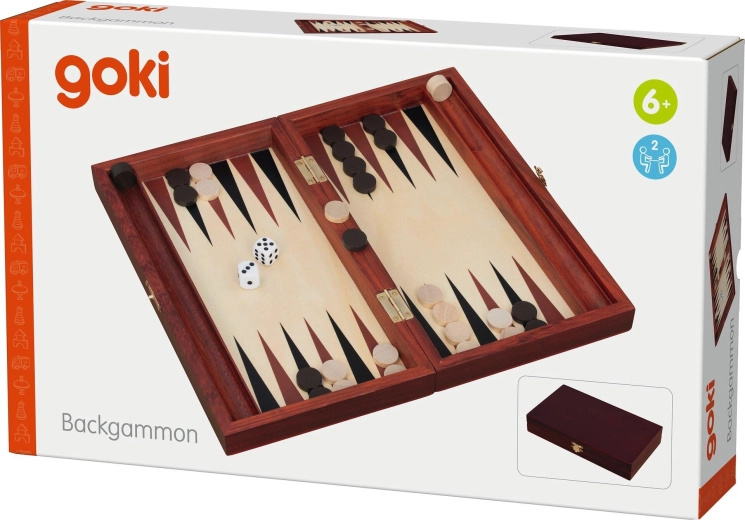 Classic backgammon in a wooden design