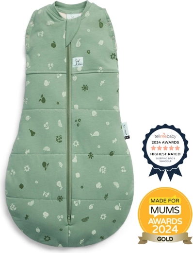 ErgoPouch mähkimistekk ja magamiskott 2-ühes Cocoon Sweet Orchard 2,5 TOG (0–3 kuud, 3–6 kg)