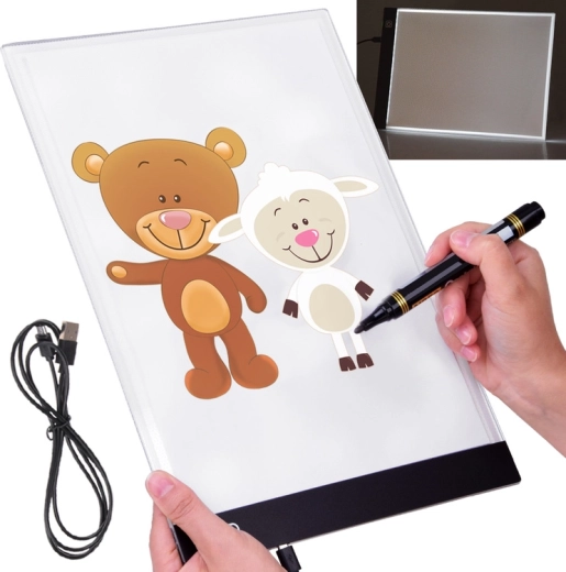 LED light tracing drawing pad for kids