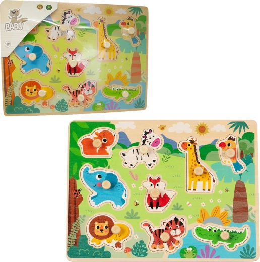 Babu wooden insert puzzle safari