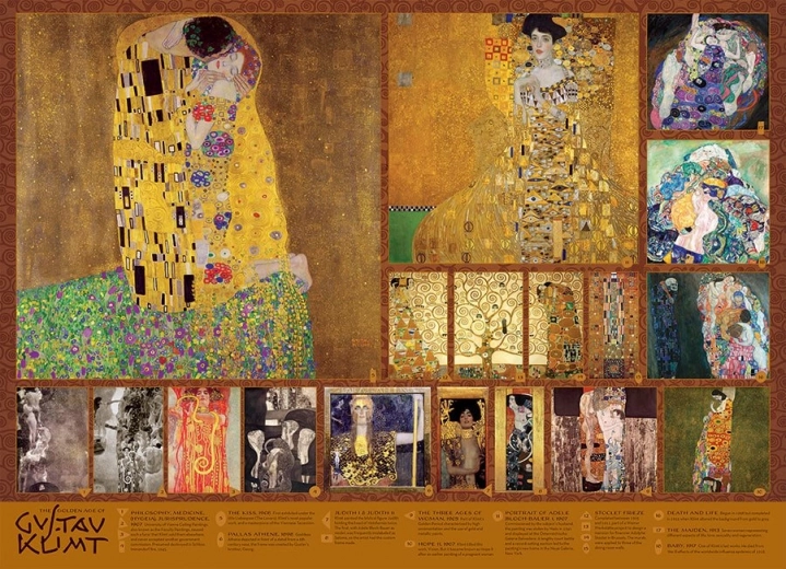 Gustav Klimti "Kuldne ajastu" pusle 1000 tükki
