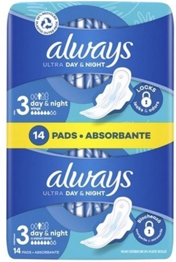 Always Ultra Night Super tiivasidemed tiibadega 14 tk