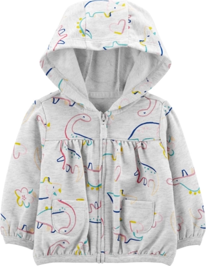 Carter's girls' hooded sweatshirt Grey Dino, size 56