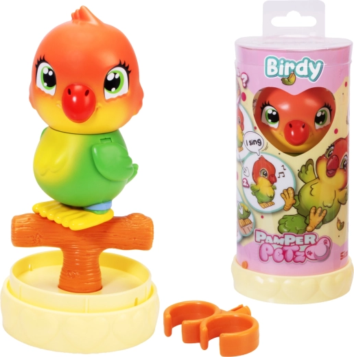 Interaktiivne linnuke PAMPER PETZ Birdy 13 cm koos tarvikuga