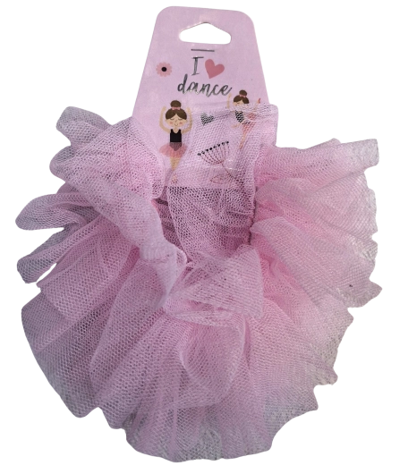 Pink balleti juuksekumm tutu heleroosa