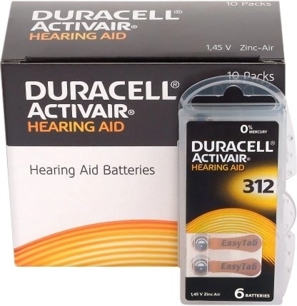Duracell Activair kuuldeaparaadi patareid 312, 6 tk